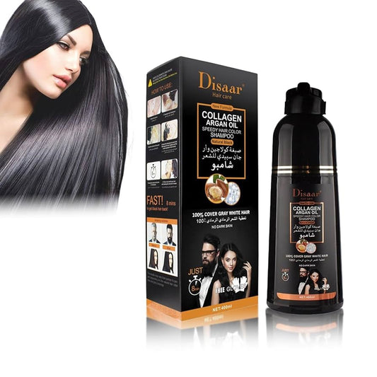 Shampo Anti-cana negro con Colageno y aceite Argan